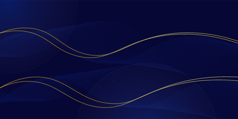 Premium background design with diagonal dark blue line pattern. Vector horizontal template for digital lux business banner, contemporary formal invitation, luxury voucher, prestigious gift certificate