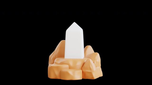 Video Animation "3D Mount Arafat. suitable for architectural and historicalthemed designs and concepts.