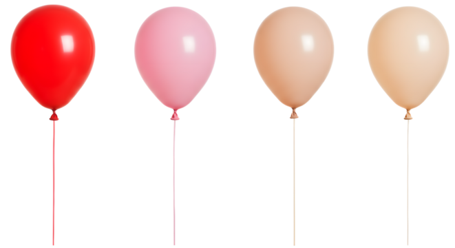 A vibrant display of colorful balloons in a festive setting, symbolizing celebration and joy, with a blurred background