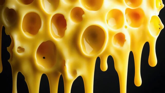 This is a close-up  of macaroni and cheese, showing the gooey melted cheese over the noodles.