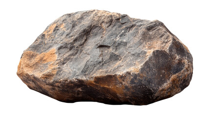Obraz premium Large Rock Stone in Natural Landscape for Geology, Nature, and Outdoor Concept on White Background
