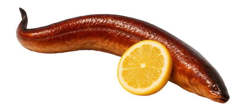 Scallop tempura with a crispy golden batter, presented on a bamboo mat with dipping sauce in a small bowl