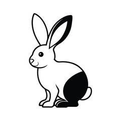 bunny ears vector silhouette easter rabbit clip art