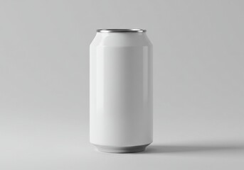 Aluminum can mockup design template for beverage packaging and product presentation