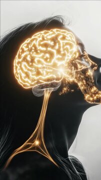 High-tech brain stimulation device. Innovative approach to mental health and cognitive function enhancement.