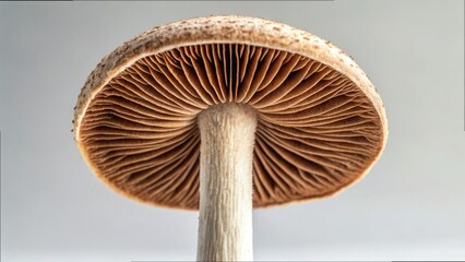Detailed View of Psilocybin Mushroom Cap from Bottom Angle