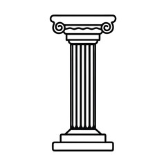 column isolated on white