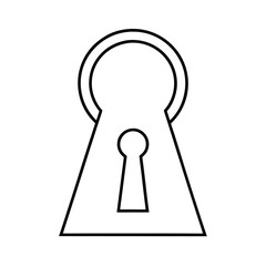 keyhole security access privacy lock safety symbol