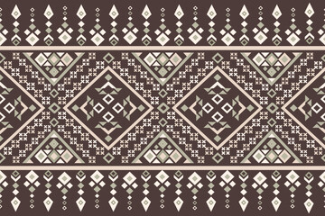 Geometric Native pattern Full decoration Seamless along horizontally