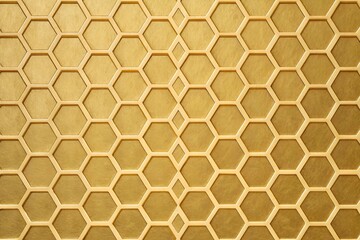 Golden Honeycomb Pattern Background