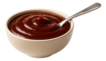 Miniature terracotta pot containing cilantro pesto with a garnish of whole almonds on the side