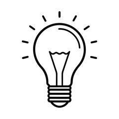 light bulb illustration idea innovation concept 