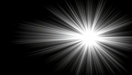 Radiant burst of light against a dark backdrop