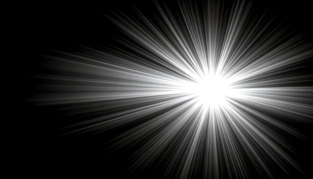 Radiant burst of light against a dark backdrop