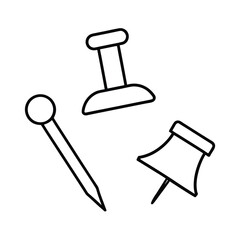 pin pushpin tack drawing office supply stationery