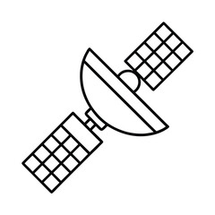 satellite communication technology vector icon 