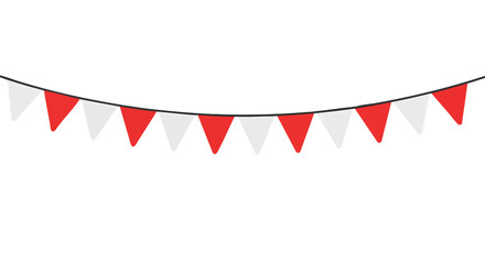 Fototapeta premium Festive Party Bunting Flags Event Decoration Banner