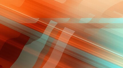 Abstract Motion Blur: Dynamic interplay of orange and teal hues in a motion blur abstract background. Perfect for modern designs, technology concepts, and dynamic visuals. 