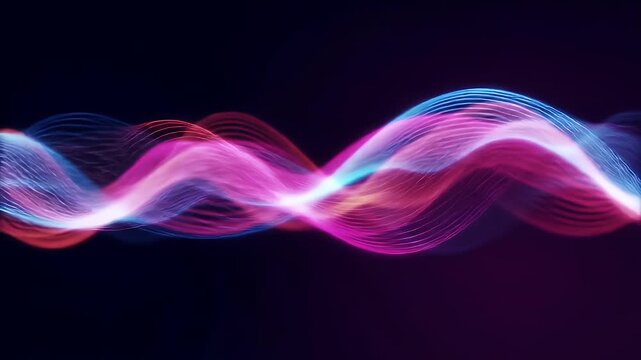 Abstract Sine Wave Oscillation