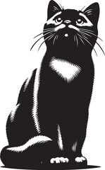 Cat Vector – Editable Flat Artwork