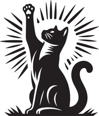 Cat Vector – Editable Flat Artwork