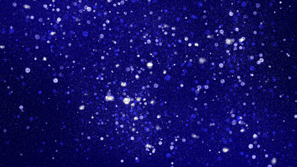 Fototapeta premium Blue color glitter sparkles hexagon pattern background