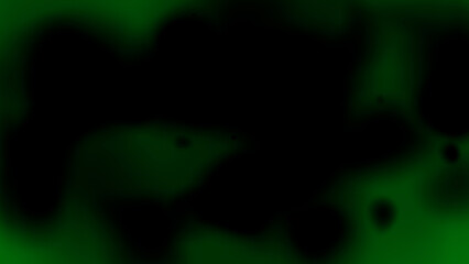 Green color abstract pattern slow motion on black background, dark color minimal background