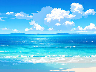 Obraz premium 海 ビーチ 夏 バカンス