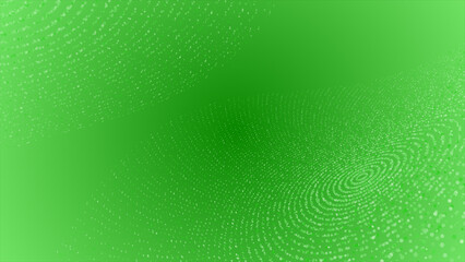 Green color Simple and classy 3d elegant gradient background, 3d white particles background