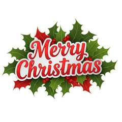 merry christmas lettering