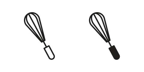 Whisk icon line style graphic design .editable vectors.