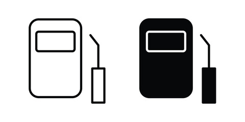 Welding icon line style graphic design .editable vectors.