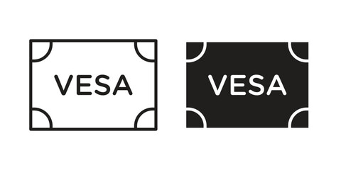 Vesa icon line style graphic design .editable vectors.