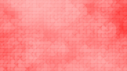Red color small abstract shapes geometrical abstract background