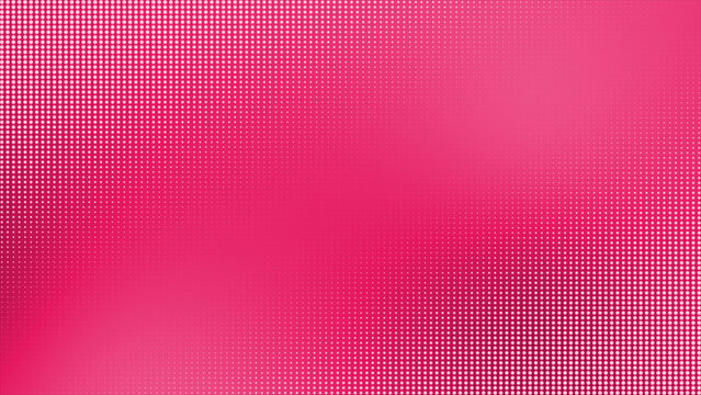 Magenta red and white halftone circular dots design minimal geometrical background