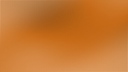 Orange and white halftone circular dots design minimal geometrical background