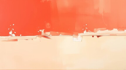 Abstract Expressionism: A captivating abstract composition dominated by a dynamic blend of orange and beige hues, with painterly brushstrokes, evoking a sense of energy and depth.