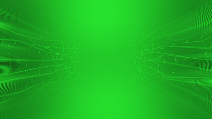 Clean and classy Green color abstract design wavy pattern geometrical abstract background