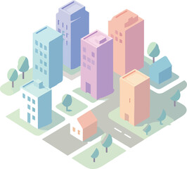 vector illustration of a city