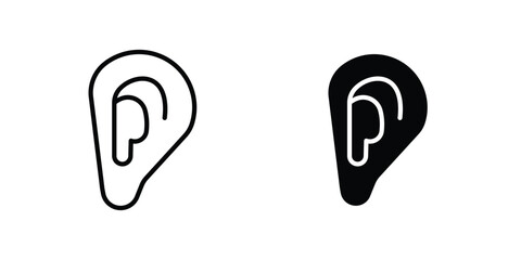 Otitis icon line style graphic design .editable vectors.
