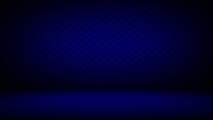 Blue empty room studio gradient used for background, background for business and professional purpose