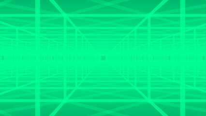 Turquoise color complex 3d hi-tech futuristic tunnel technology digital abstract background