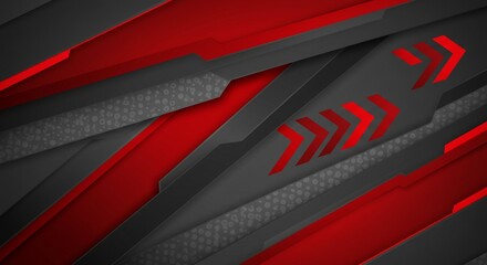 Abstract gray red technology background design