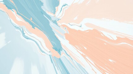Abstract Harmony: A captivating abstract composition in gentle hues, showcasing fluid paint strokes that evoke a sense of movement, serenity, and artistic expression.