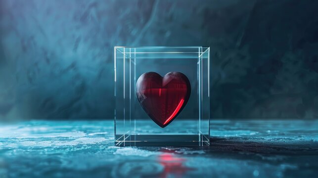 Conceptual image representing emotional distance in avoidant attachment style