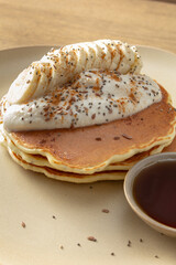 A view of some pancakes.