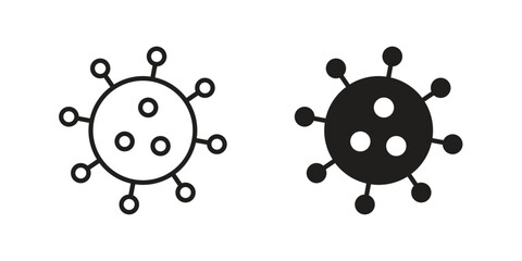 Cancer icon line style graphic design .editable vectors.