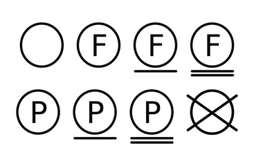 Dry Cleaning Icon Set