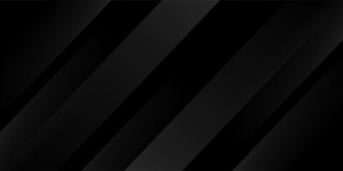 Black abstract background. Elegant dark diagonal shape elements. Modern luxury grey gradient graphic design.