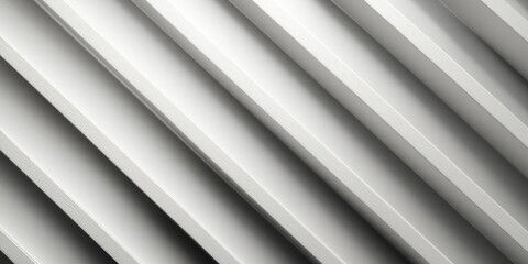 Obraz premium Minimal geometric white panels in diagonal perspective, abstract architectural surface